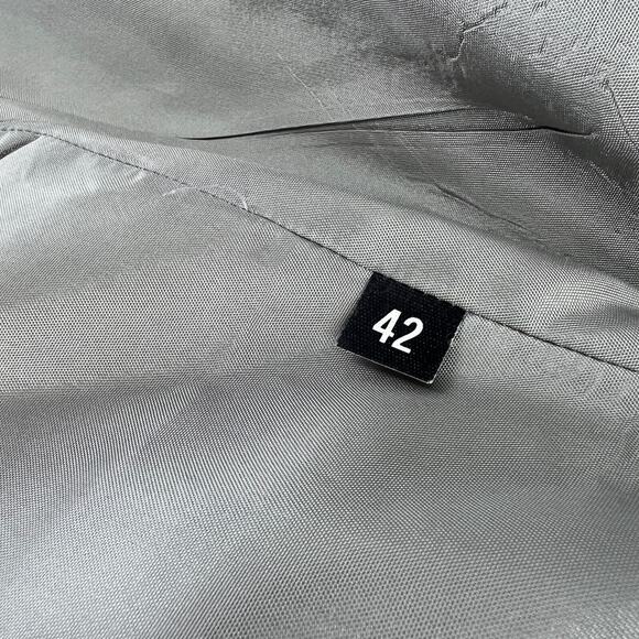 Vtg Haggar Blazer Sz 42 Tweed Wool Gray USA Ivy League Preppy Grandpa Old Money - Picture 9 of 12